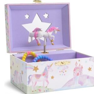 Unicorn Music Box with Rotating Figurine